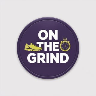 On The Grind Badge Design