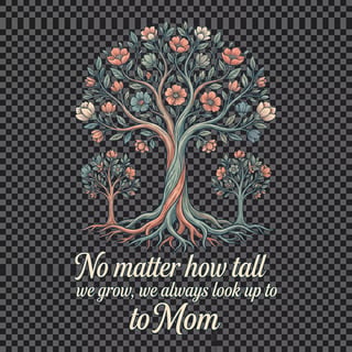 Family Tribute Mother's Day T-Shirt Design