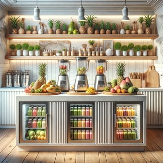 Tropical Juice Bar Preparation Station