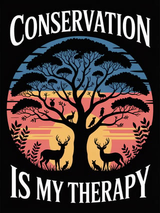 Conservation Therapy Sunset Silhouette