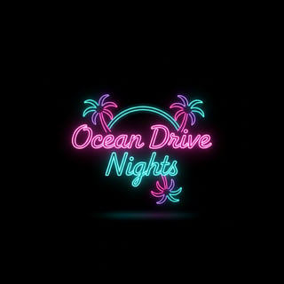 Ocean Drive Nights Neon Sign