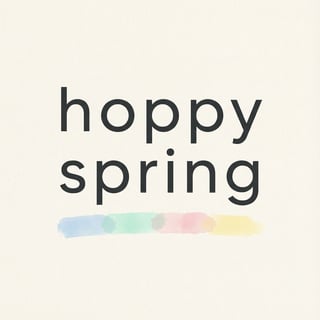 Modern Minimalist Spring Typography