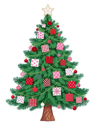 Cozy Patchwork Christmas Trees