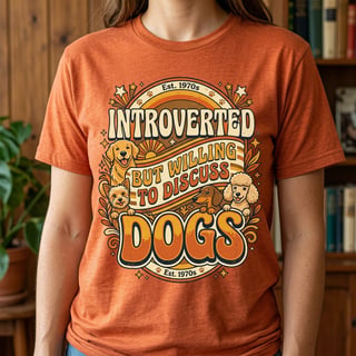 Retro 70s Introverted Dog T-Shirt