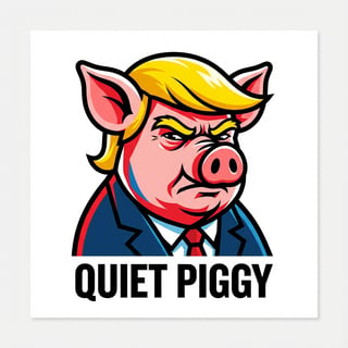 Caricature of Stern Man as Pig
