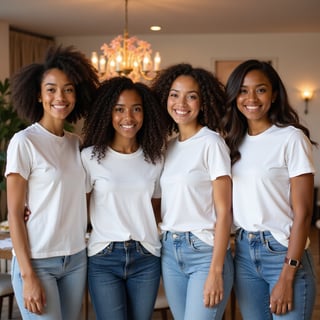 Diverse Models in Classic T-Shirt Mockup
