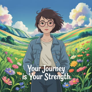 Studio Ghibli Inspired Serene Landscape