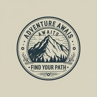 Adventure Awaits Badge Design