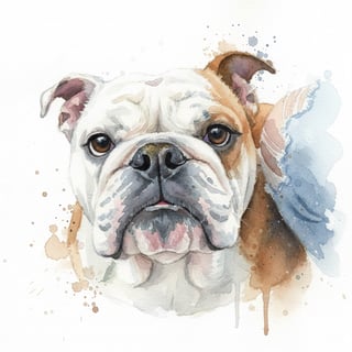 Watercolour Dog Portrait