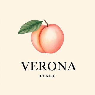 Minimalist Verona Peach Botanical Design