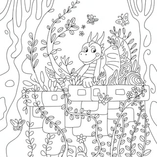 Enchanted Castle Coloring Page