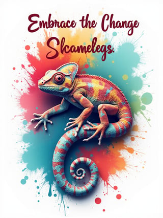 Chameleon Embracing Change Design