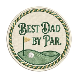 Vintage Embroidery Golf Design