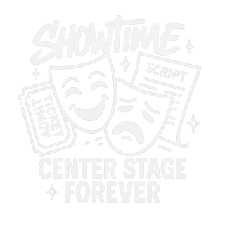 All-White Theater Collage Design