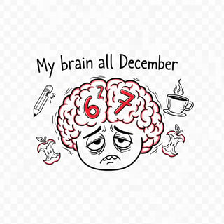 Whimsical Brain Doodle T-Shirt Design