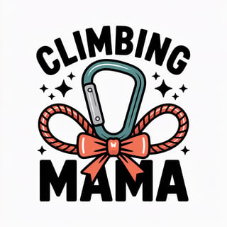 Climbing Carabiner Graphic Design