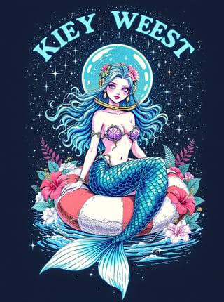 Cosmic Mermaid on Floating Buoy