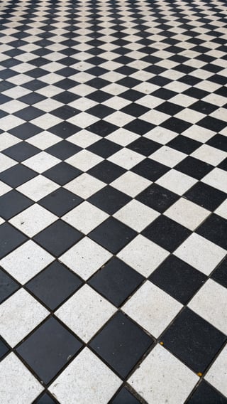Seamless Black and White Checkerboard Pattern