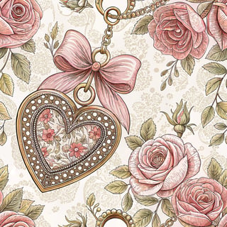 Vintage Victorian Heart Locket