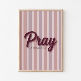 Pray Typography Design