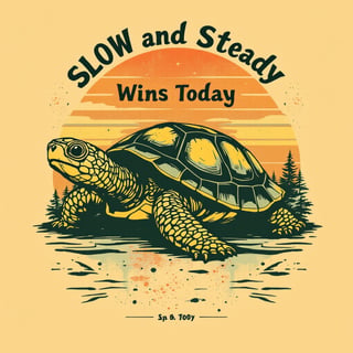 Vintage Turtle T-Shirt Design