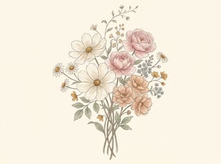 Vintage Floral Illustration