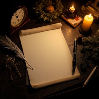 Vintage Writing Desk with Modern Device