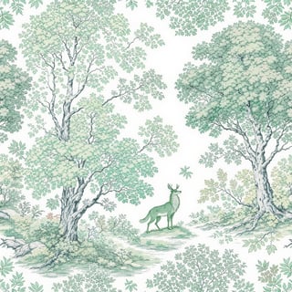 Simple Woodland Toile Design