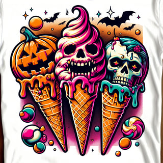 Halloween Monster Ice Cream Cones