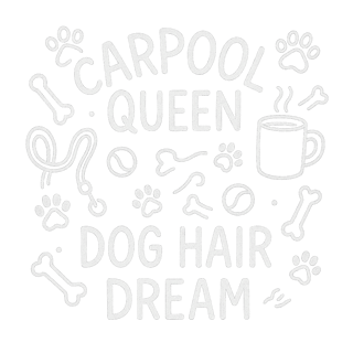 Dog Mom Line-Art T-Shirt Design
