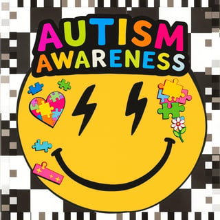 Colorful Autism Awareness Design