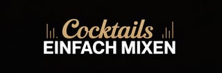 Cocktails Typographic Logo Design
