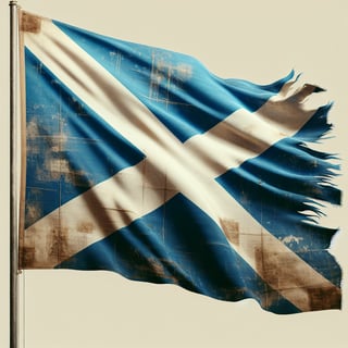Distressed Scottish Flag Image