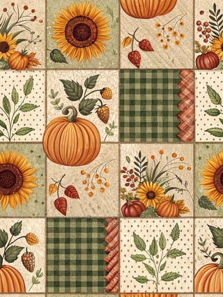 Fall Harvest Farmhouse Quilt Design