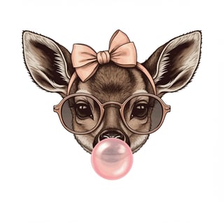 Elegant Deer Fawn Vector Illustration