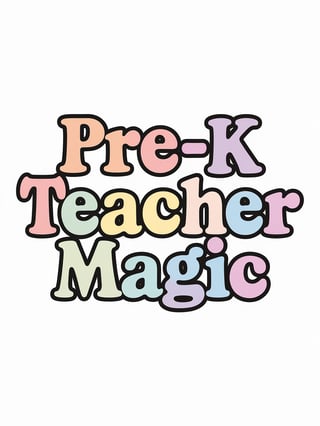 Pre-K Teacher Magic Vector Design