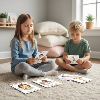 Calming Corner Kids Flashcard Scene
