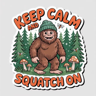 Bigfoot Inspired Keep Calm Design