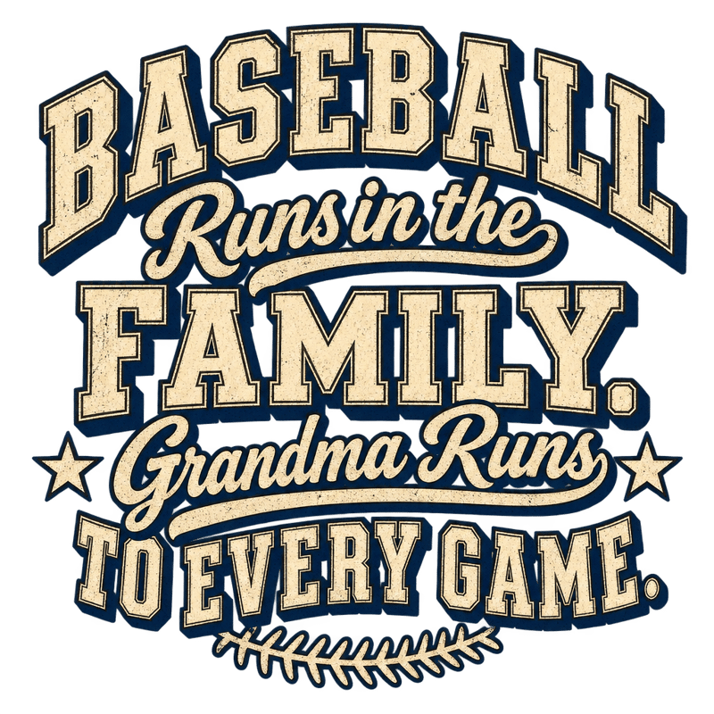 Vintage Baseball Family T-shirt Graphic