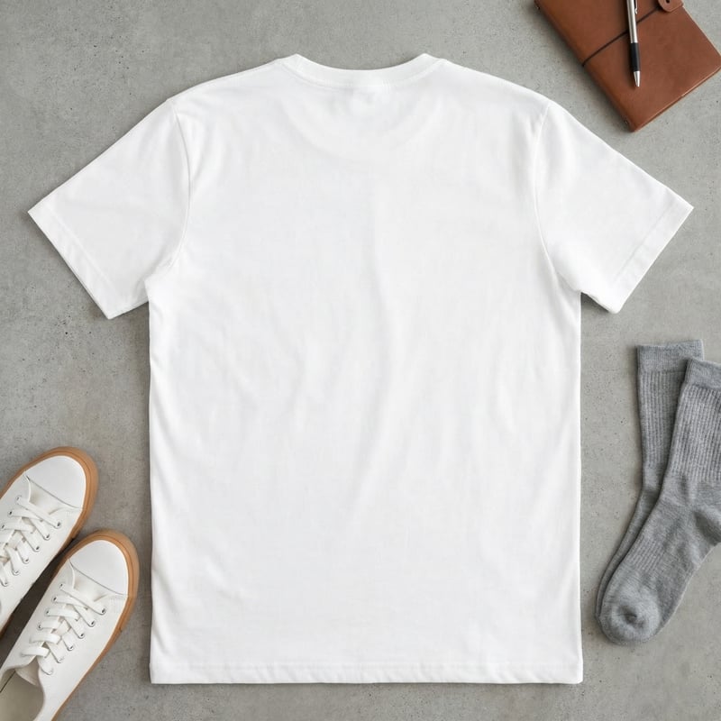 Flatlay Lifestyle Jersey T-Shirt Photo