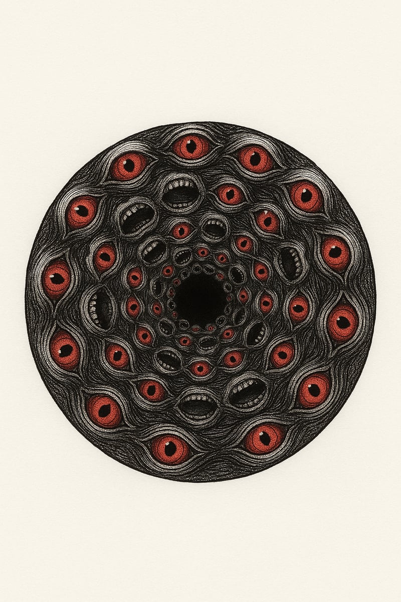 Demonic Sigil Mandala Art
