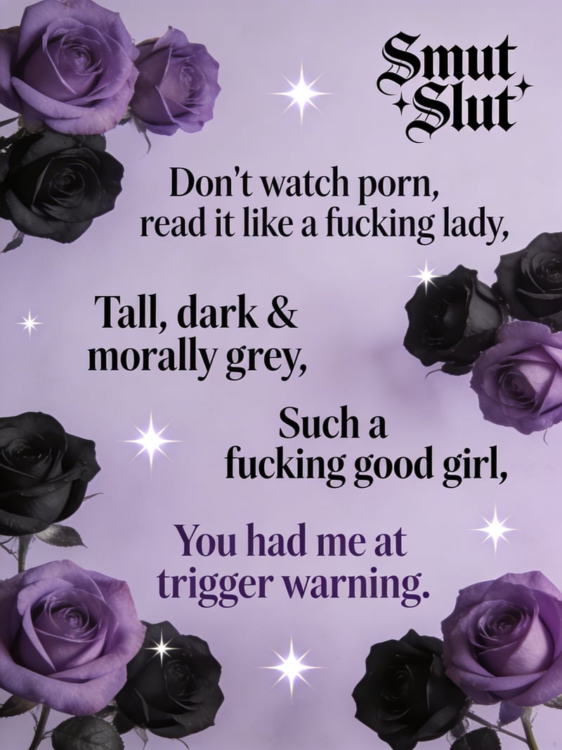 Dark Romance Bookish Quote Design