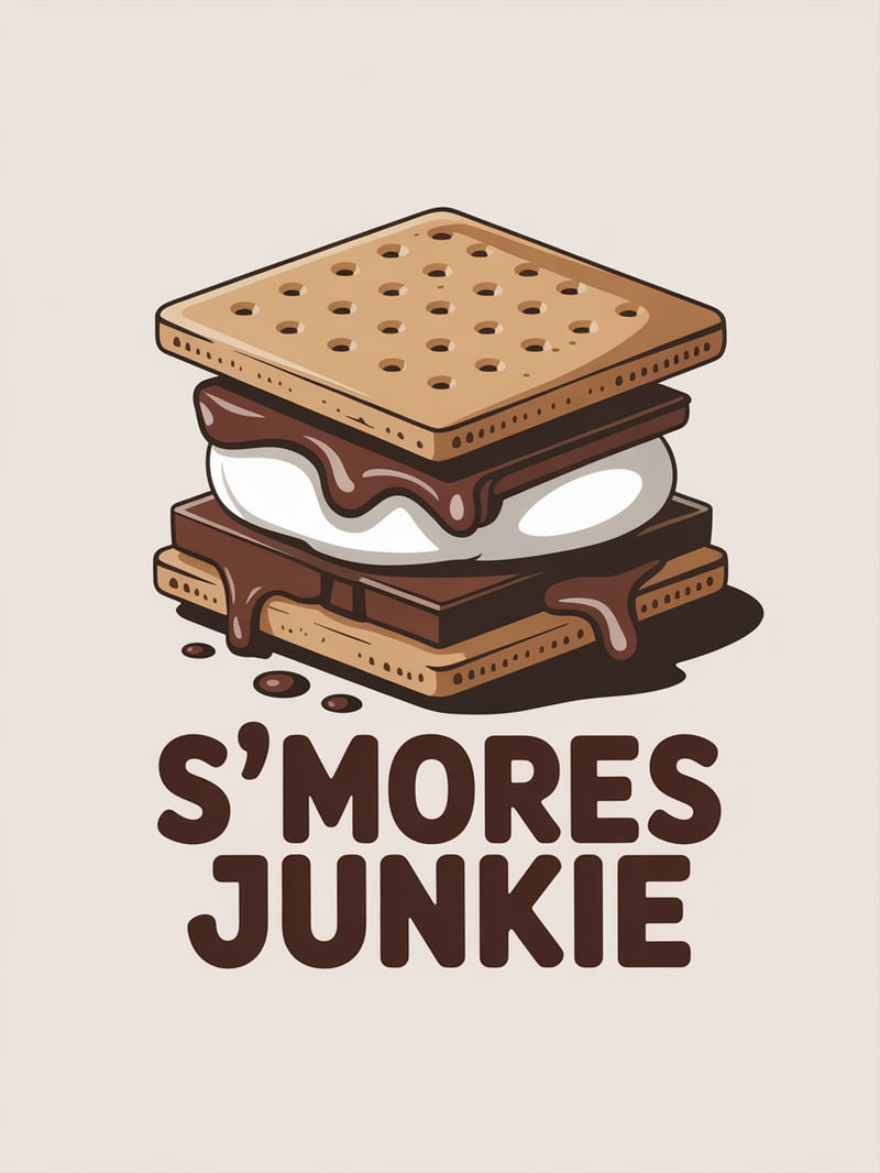Minimalist S'mores Graphic Tee