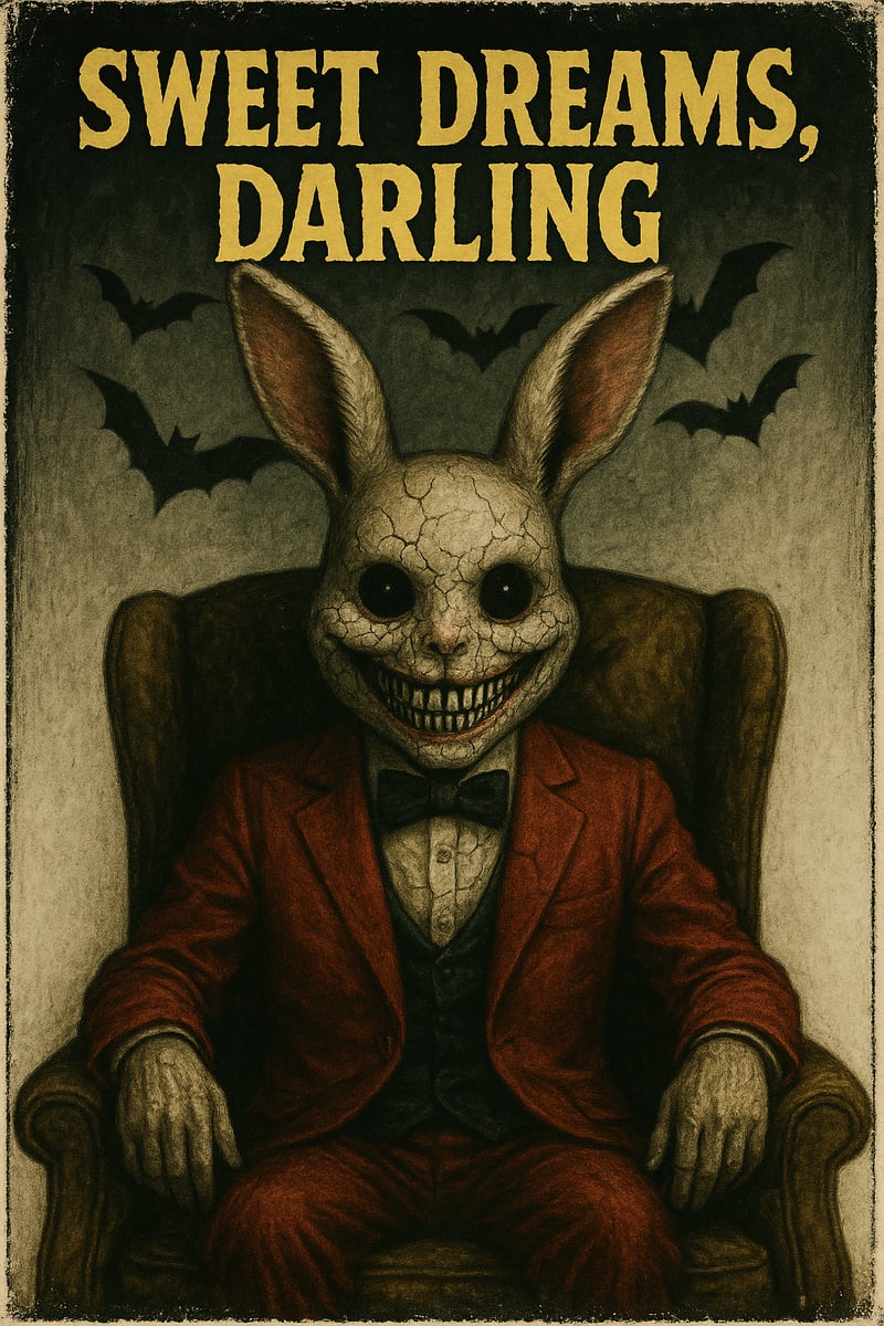 Creepy Bunny in Red Suit