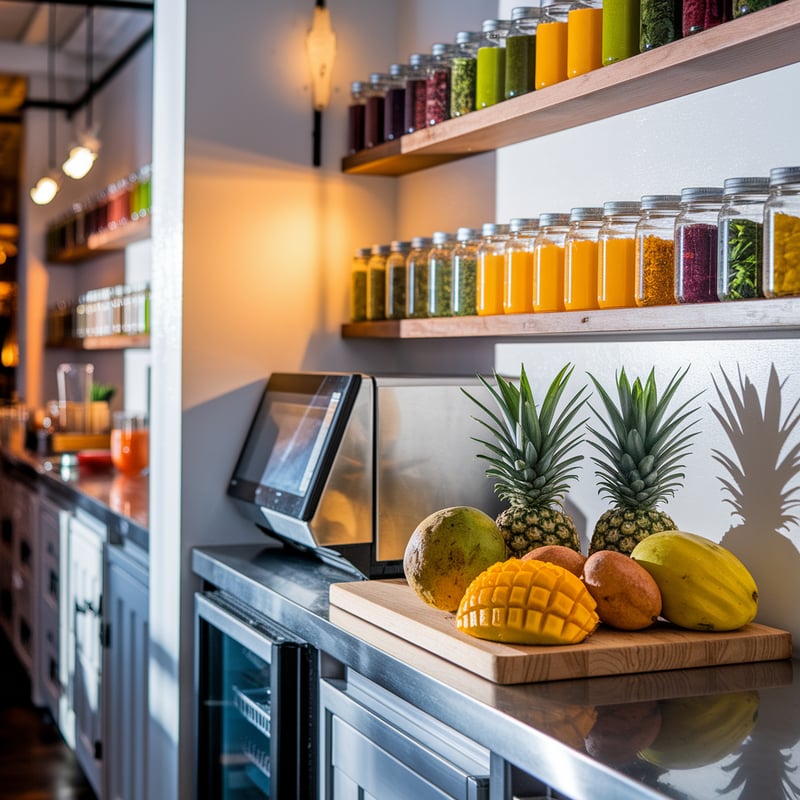 Tropical Juice Bar Preparation Station