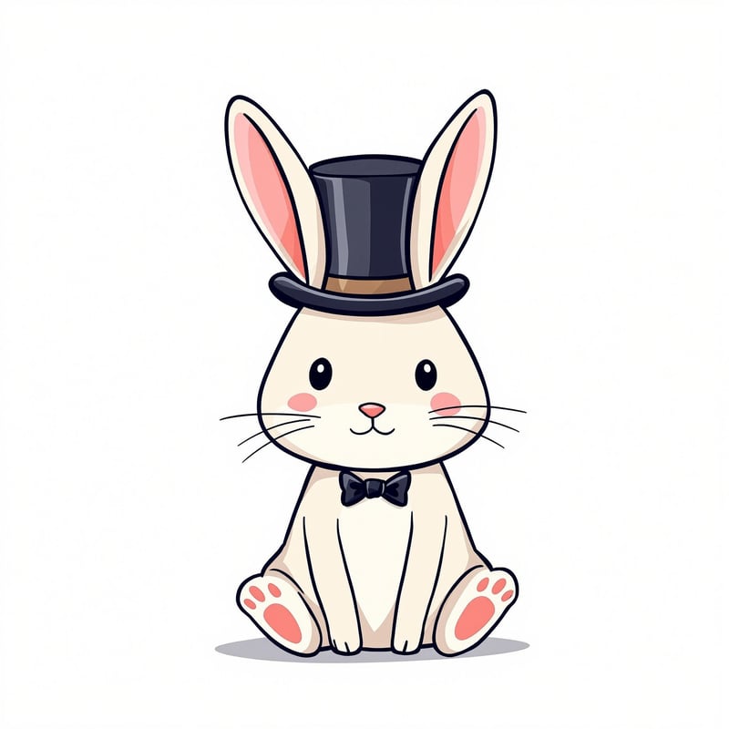 Charming Cartoon Rabbit Illustration