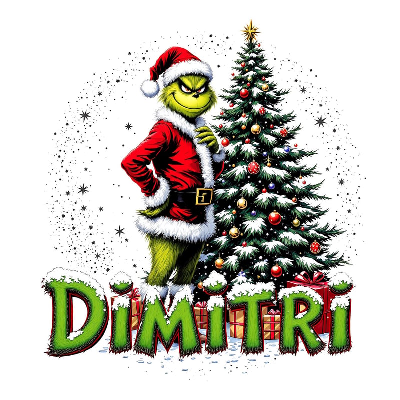 Manly Grinch Christmas Design