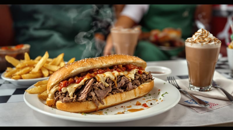 Italian Beef Sandwich at Dell Rhea’s
