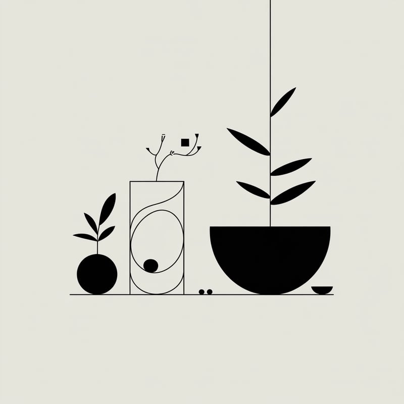 Minimalist Black on White Design