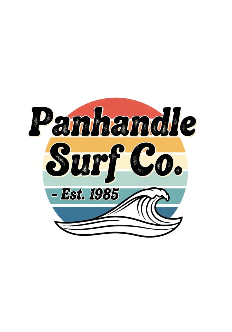 Panhandle Surf Co. Vintage Logo